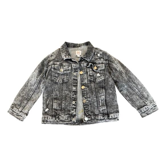 WU-TANG 90s Hip Hop Retro Vintage Upcycled Distressed Denim Jacket Kids Size 5T - Picture 4 of 12